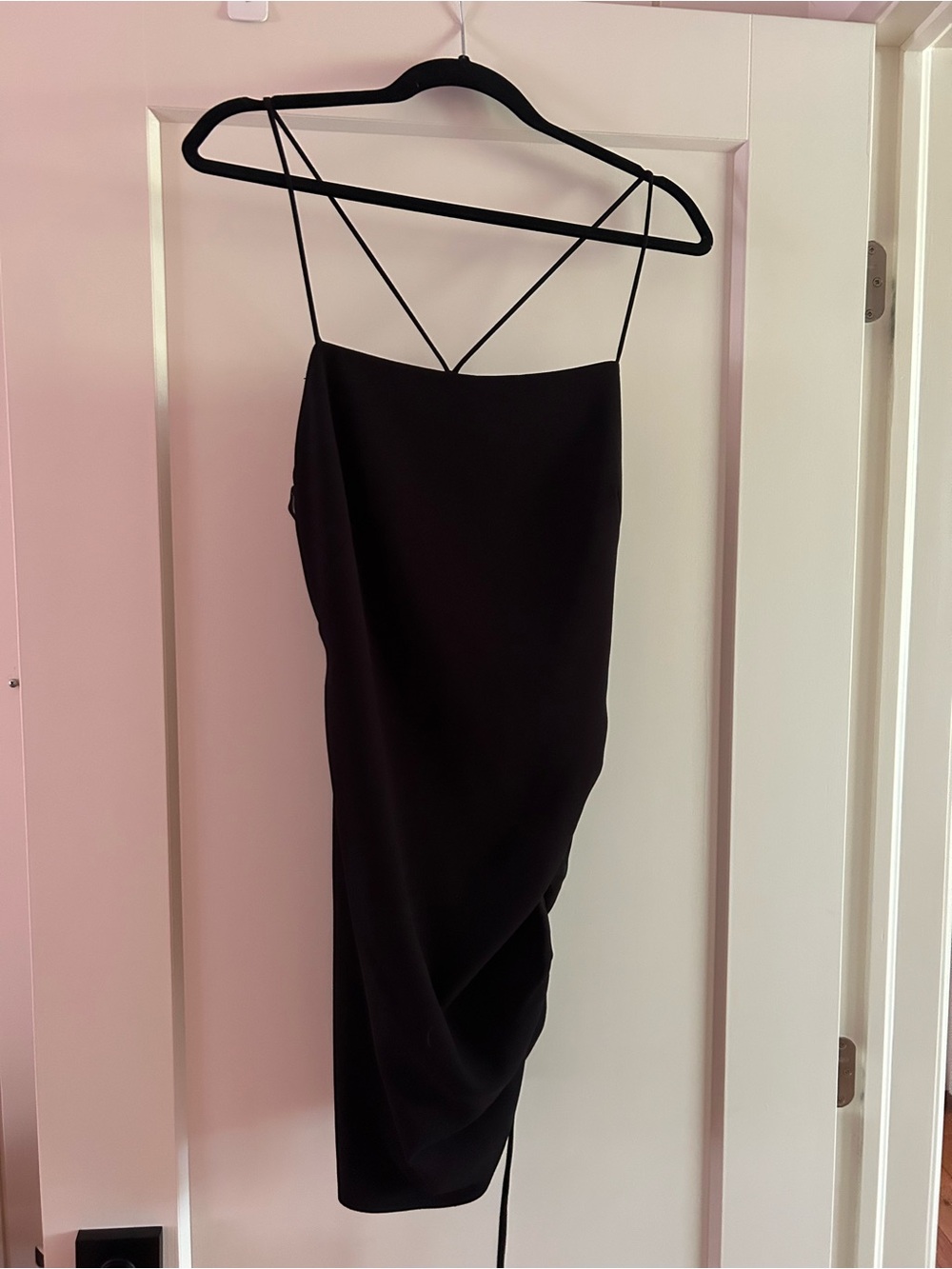 Zara Black Strappy Mini Slip Dress